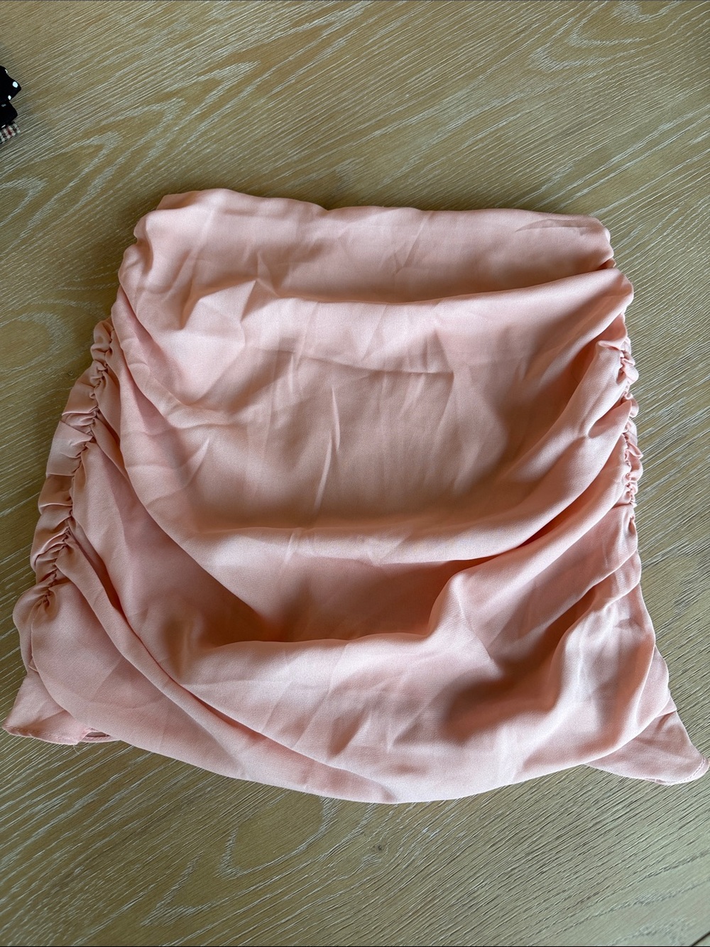 superdown Ruched Ruffle Mini Skirt - Blush - Picture 3 of 4